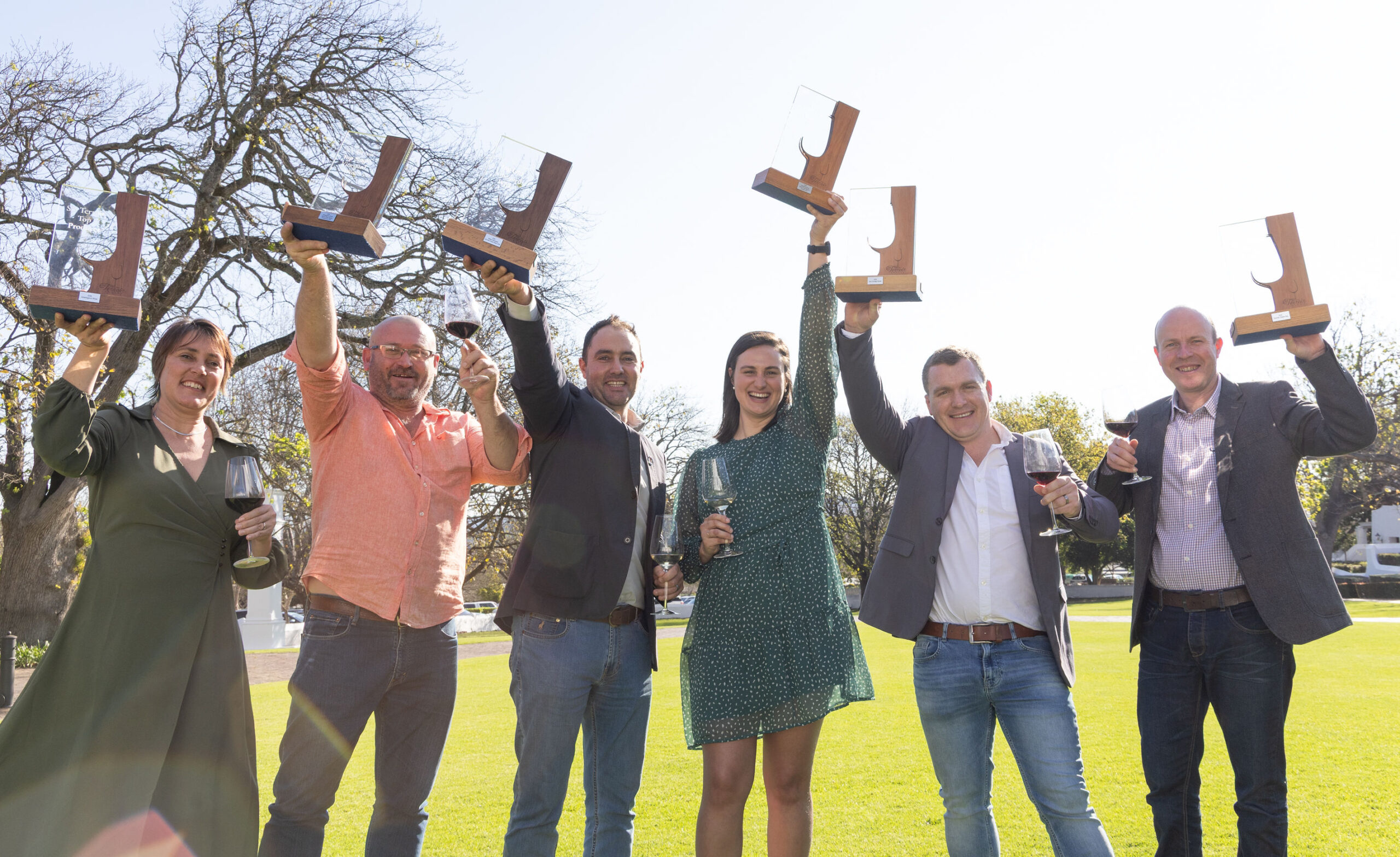 “Winnaars SA Terroir Wine Awards 2026 tijdens ceremonie in Lanzerac Hotel